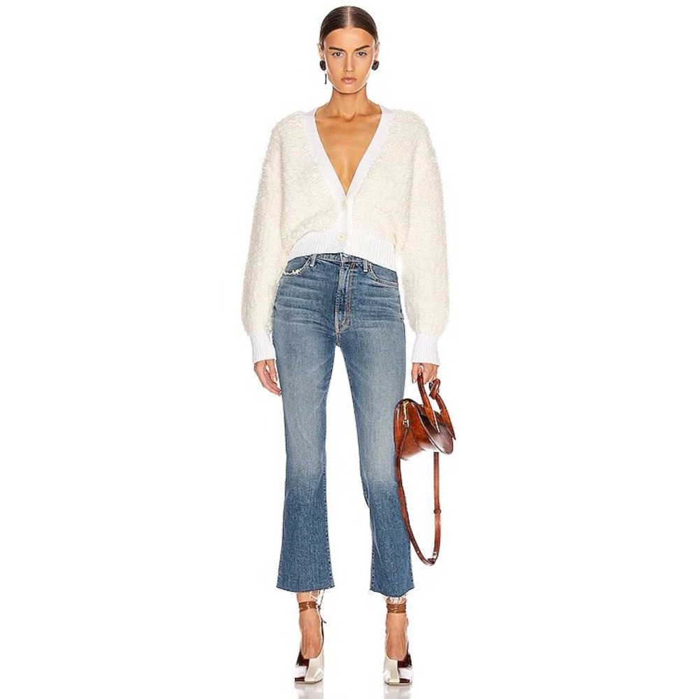 MOTHER Superior The Hustler Ankle Fray Jeans We All Scream Blue Denim Size 27